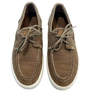 Sperry Men's Canvas Tweed Boat Shoe STS15189 SZ 10